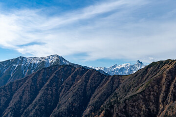 Fototapeta premium 槍ヶ岳の初冬