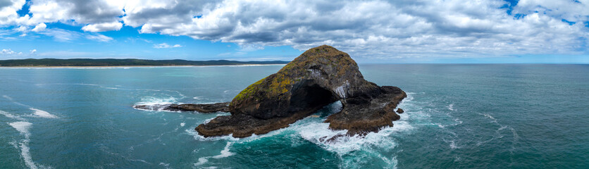 Coastal Rocky outcrop, 90 mile beach, New Zealand