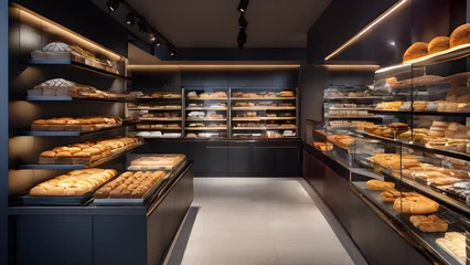 Cercles muraux Boulangerie bakery,store,shop,bread,Generative AI,