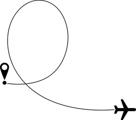 Airplane route line