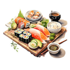 Shogayaki isolated on transparent background