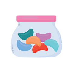 Jelly beans icon clipart avatar logotype isolated vector illustration