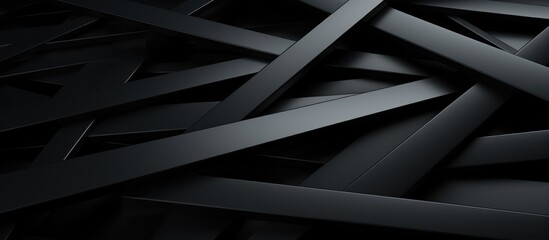 chaotic black geometric shape. Futuristic background design.
