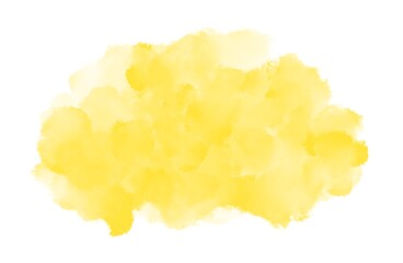 Yellow watercolor splotch