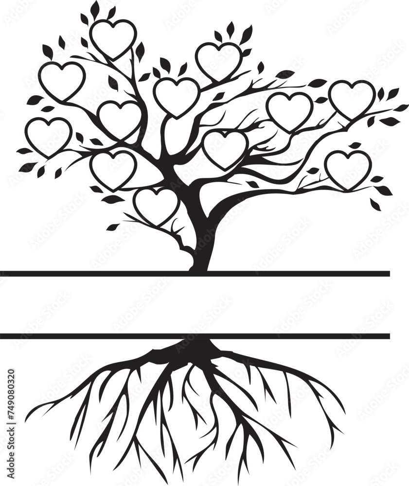 Canvas Prints Vector Family Tree