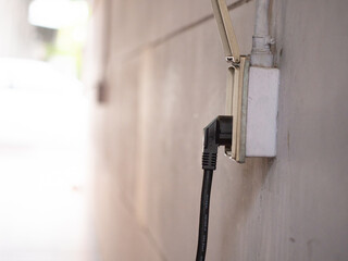 Electricity cable technology energy power plug in hybrid connection concept cord symbol outlet icon voltage design supply adapter sign switch line fuel power generation device plastic industry object 