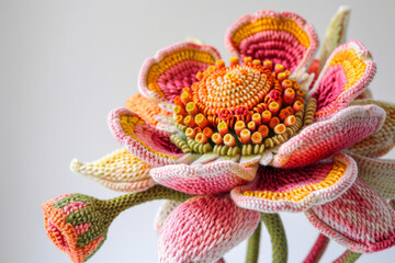 Flower by soft sculptures.