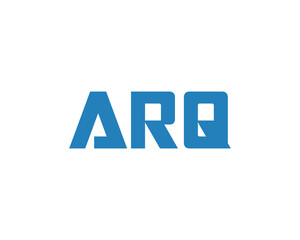 ARQ logo design vector template