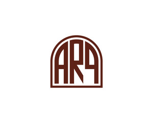 ARQ logo design vector template