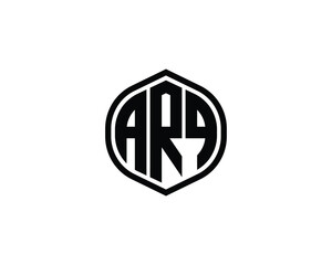 ARQ logo design vector template