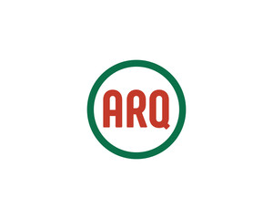 ARQ logo design vector template