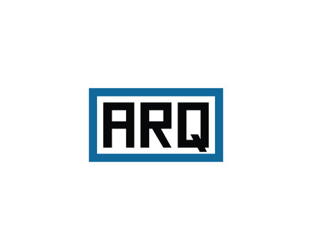 ARQ logo design vector template