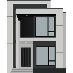 Modern Residential House Vector