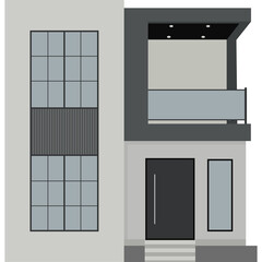 Modern Residential House Vector