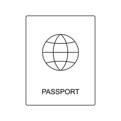 passport icon vector