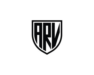ARV logo design vector template