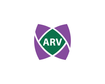 ARV logo design vector template