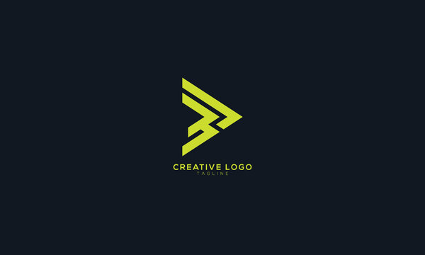BJ 3J Abstract initial monogram letter alphabet logo design