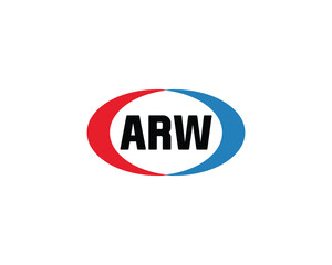 ARW Logo design vector template