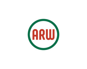 ARW Logo design vector template