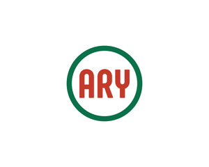 ARY Logo design vector template