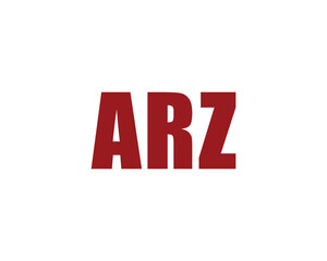 ARZ logo design vector template