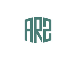 ARZ logo design vector template