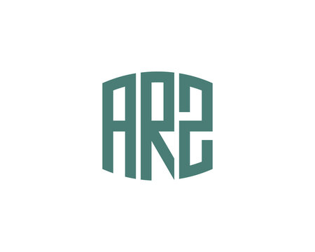 ARZ logo design vector template