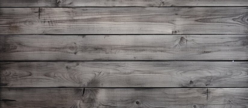 The image shows a wooden wall with a grey hue. The rugged texture of the wood is highlighted in the black and white contrast, providing a simplistic yet detailed view of the surface.