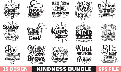 Kindness Svg Bundle, Be Kind Svg, Inspirational Svg, Motivational Svg, Mental Health Svg, Positive Quotes Svg, Png, Cut Files For Cricut