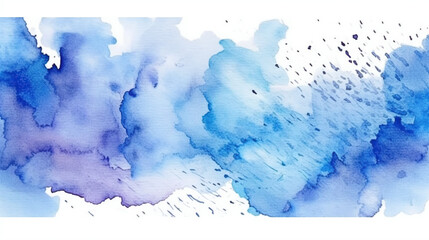 Abstract blue watercolor