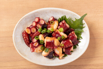 ［北海道産］北海たこのバター醤油焼き（水だこ）