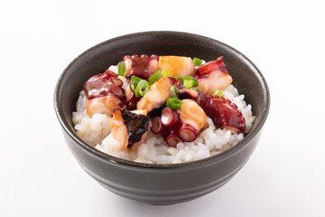 蛸のバター醤油焼き丼