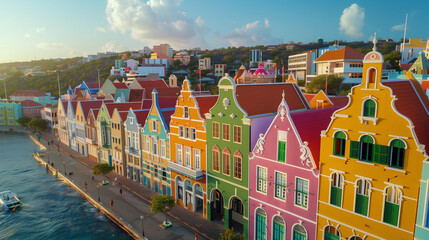 colorful building in Willemstad Curacao