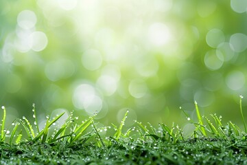 Close Up of Dewy Grass