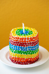 Beautiful Rainbow birthday cake