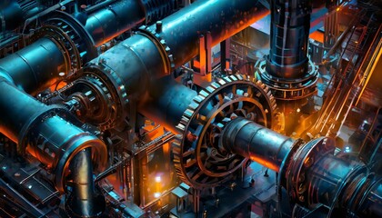 the engine of the engine or engine of the engine or the engine of a car or background with gears, engine or old machine or old locomotive or old engine or wheels in the factory or pipe