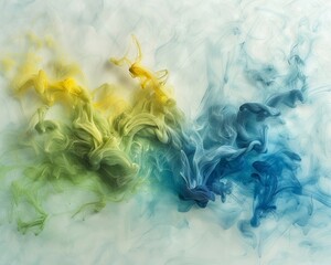 Colorful Smoke Swirls in Abstract Formation. Abstract background.