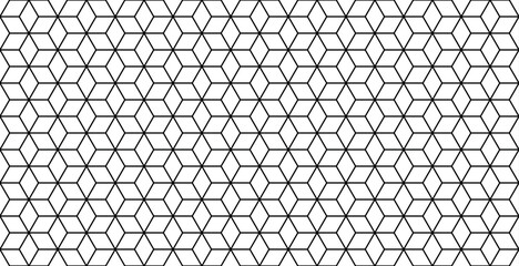 Geometric tile pattern with a mix of hexagon and diamond shapes for a contemporary background. Digital vector illustration resource.