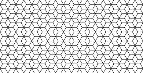 Fototapeta premium Geometric tile pattern with a mix of hexagon and diamond shapes for a contemporary background. Digital vector illustration resource.