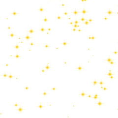 Fototapeta na wymiar sparkle icon yellow light element, Sparkling stars ornament yellow light design transparant background