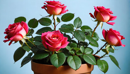 Roses, Vase, Table, Flowers, Floral, Bouquet, Decoration, Interior, Home, Decor, Garden, Bloom, Petals, Romance, AI Generated