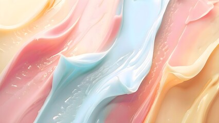Colorful cream lotion background - obrazy, fototapety, plakaty