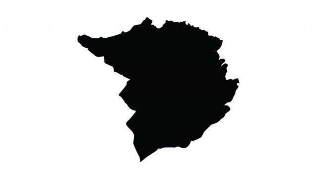 animation that forms a map of Tlemcen in algeria