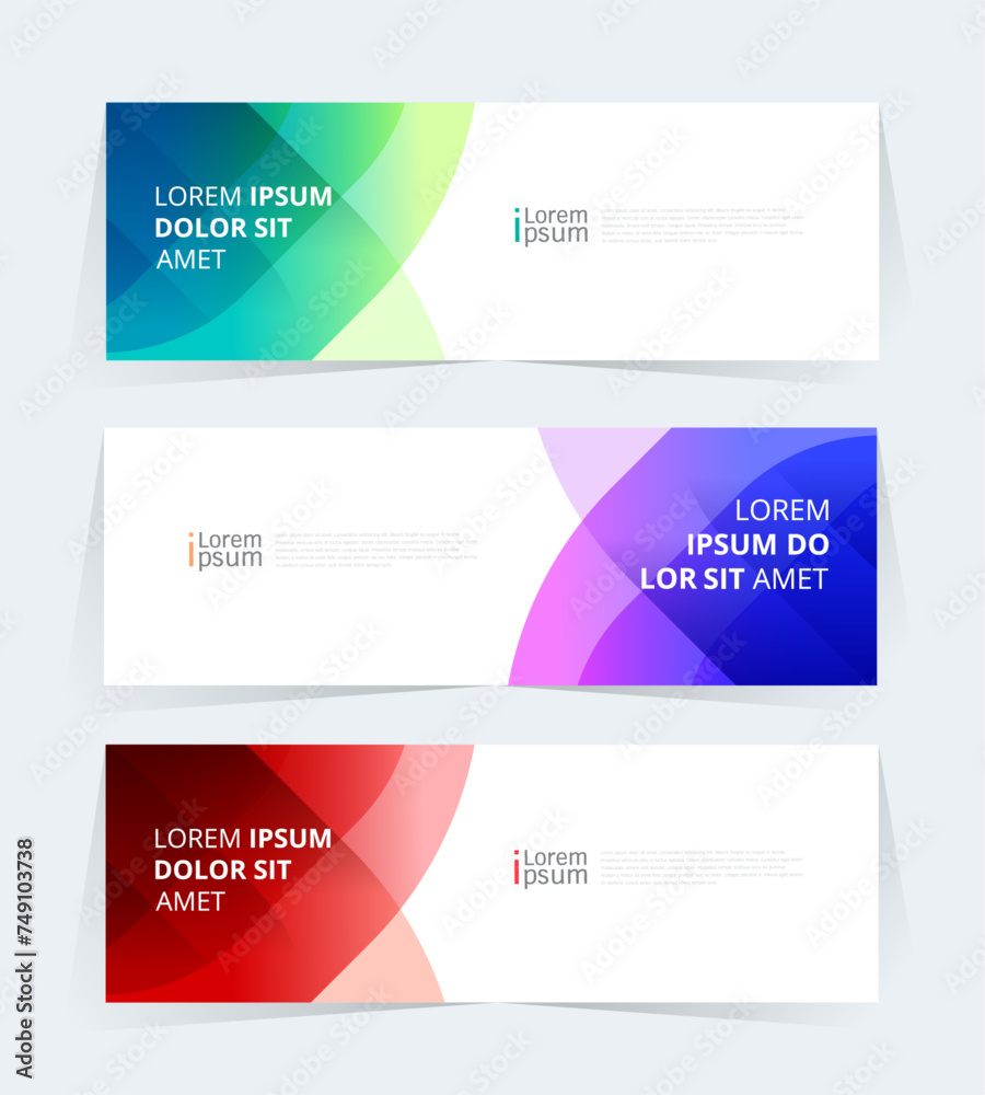 Poster geometric banner design with vector presentation template.