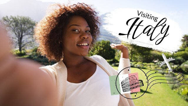 Promoting travel experiences, a joyful woman showcases the beauty of Haiti, evoking wanderlust