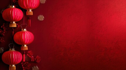 new year festive background red