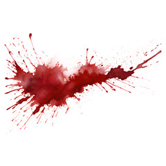 Blood drops. Red splattered stains, splash, drip liquid spots vector illustration. Murder crime scene textures on white transparent background. Horror bloody scary collection of bloodstains. - obrazy, fototapety, plakaty