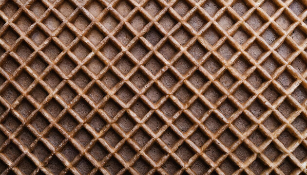 Seamless chocolate waffle texture background