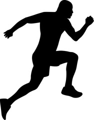 Man Running Silhouette